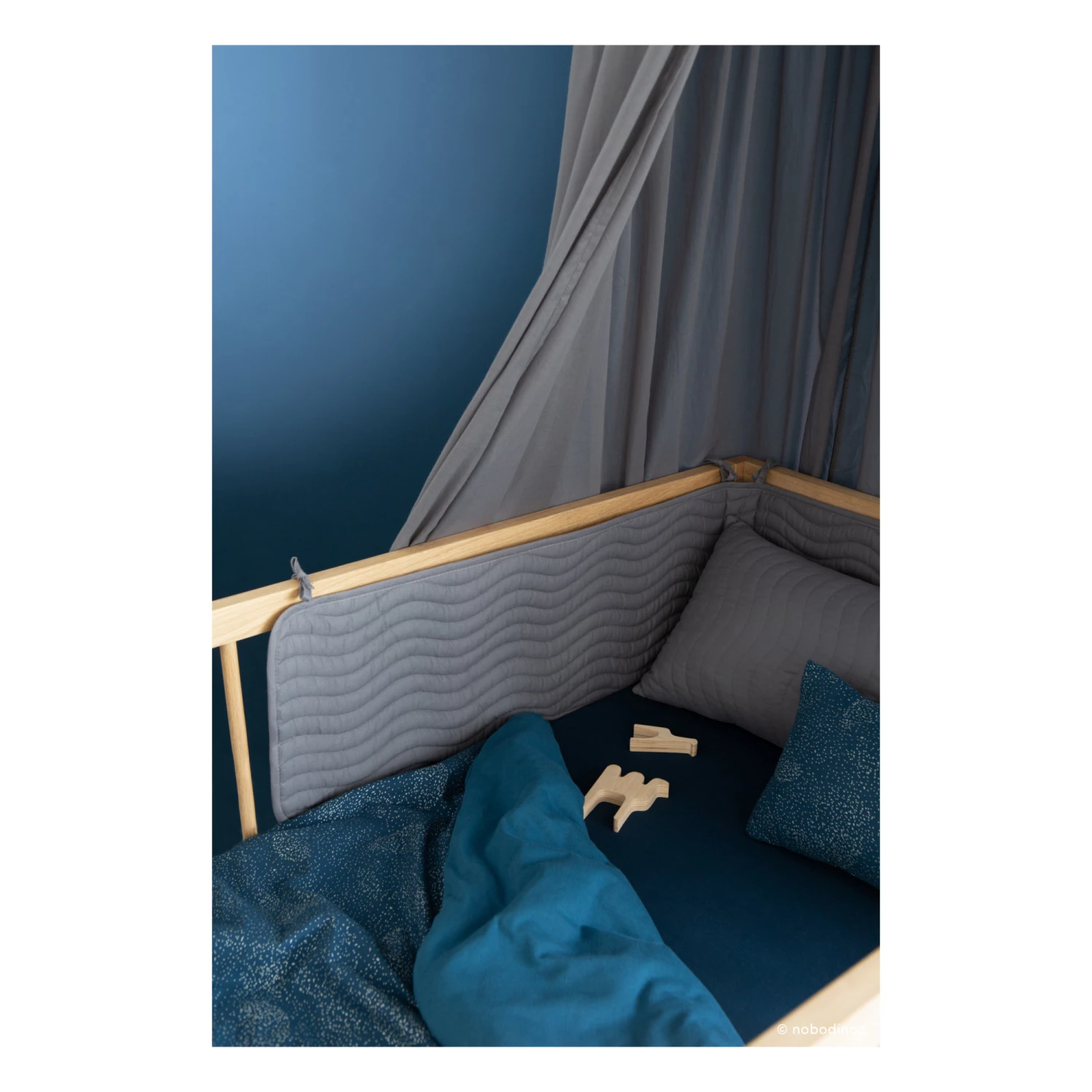 Top 10 π Wholesale π Alexandria Bed Bumper Grey Nobodinoz Design Baby π€© π - Image 2