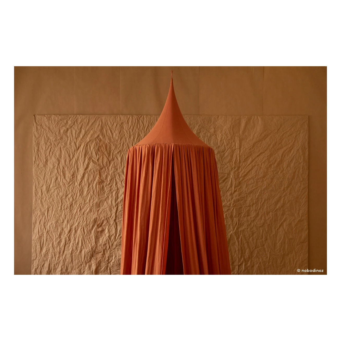 Buy β Cheap βοΈ Amour Canopy Bed in Organic Cotton Brown Nobodinoz Design Baby, Children π π - Image 3