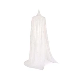 New π Promo β€οΈ Amour Pompom Organic Cotton Canopy White Nobodinoz Design Children π β