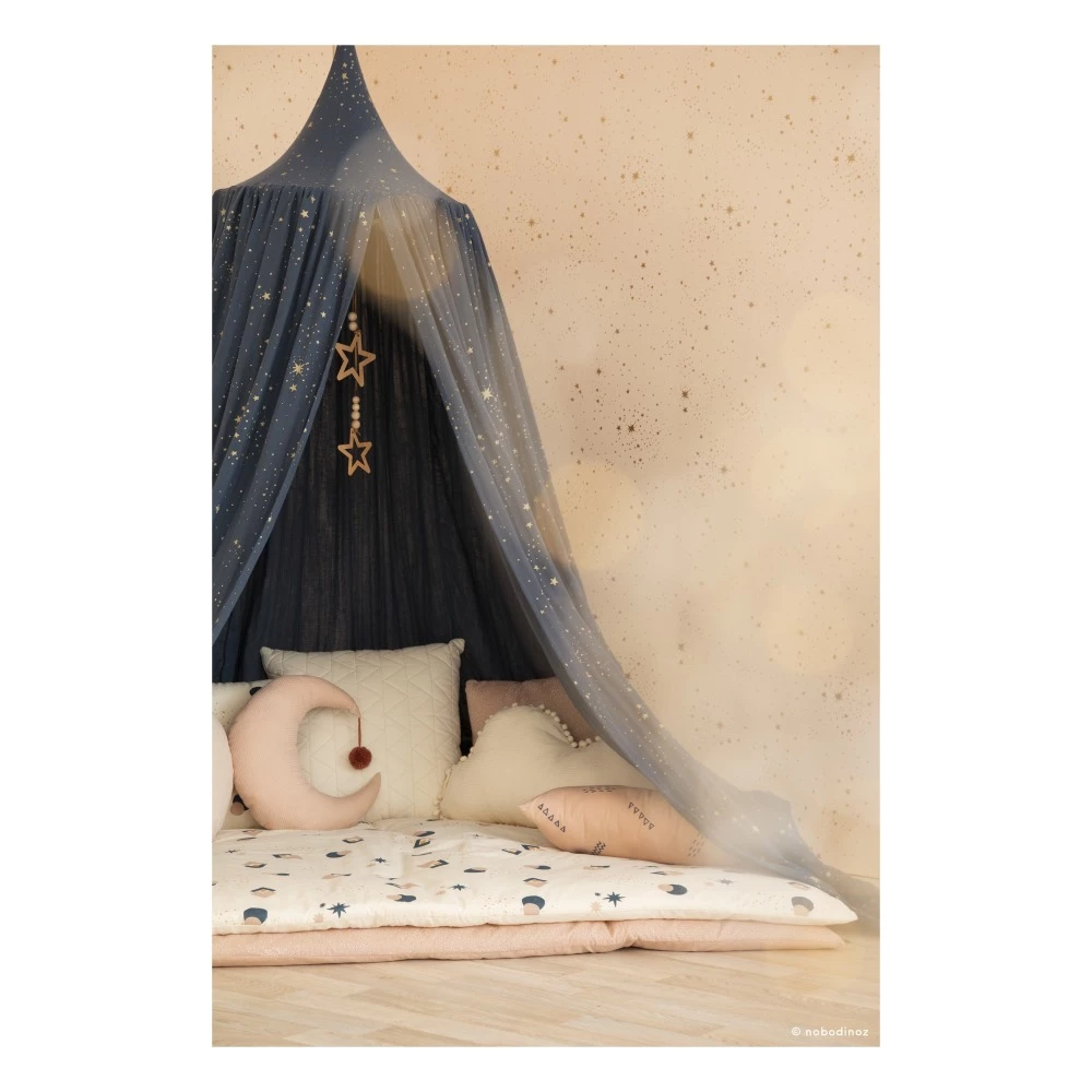 Outlet β Coupon βοΈ Amour Stella Organic Cotton Canopy Midnight blue Nobodinoz Design Baby π π - Image 2