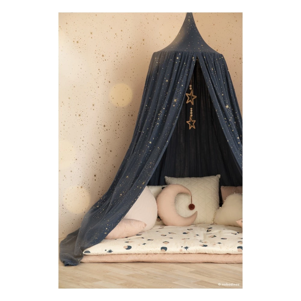 Outlet β Coupon βοΈ Amour Stella Organic Cotton Canopy Midnight blue Nobodinoz Design Baby π π - Image 3