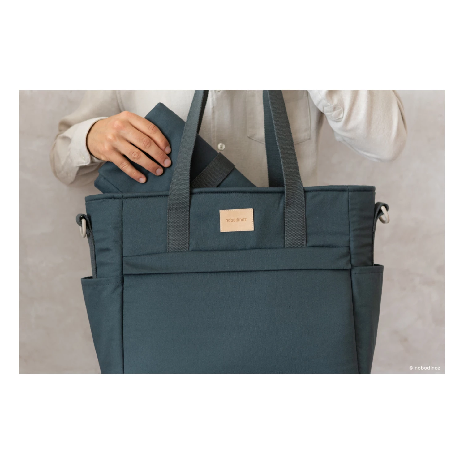 Cheapest π Cheap π₯ Baby On The Go Changing Bag Navy blue Nobodinoz Design Baby π π - Image 5