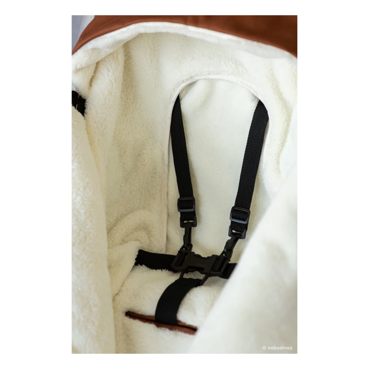 Wholesale β€οΈ Outlet βοΈ Baby On The Go Universal Waterproof Footmuff Clay Nobodinoz Design Baby π₯° π - Image 6