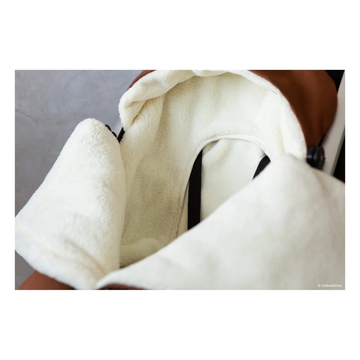 Wholesale β€οΈ Outlet βοΈ Baby On The Go Universal Waterproof Footmuff Clay Nobodinoz Design Baby π₯° π - Image 8