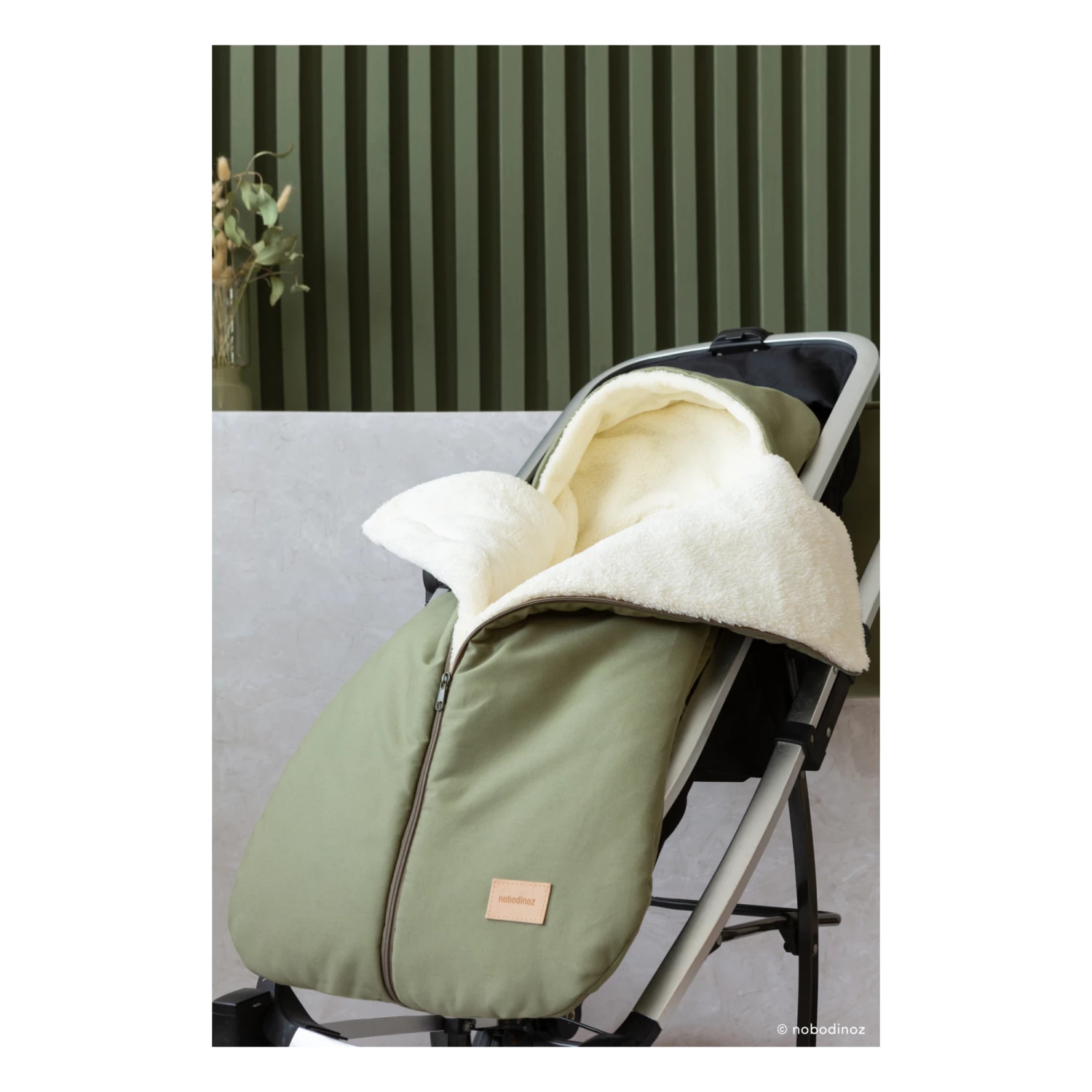 Top 10 β Flash Sale π Baby On The Go Universal Waterproof Footmuff Olive green Nobodinoz Design Baby π π - Image 4