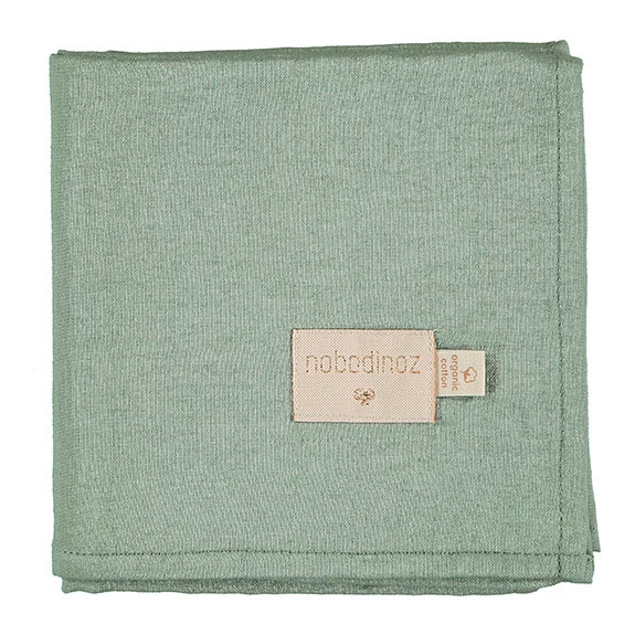 Best Pirce π Buy π― Babylove Swaddles in Organic Cotton Muslin - Set of 3 Green Nobodinoz Design Baby π₯° π€© - Image 5