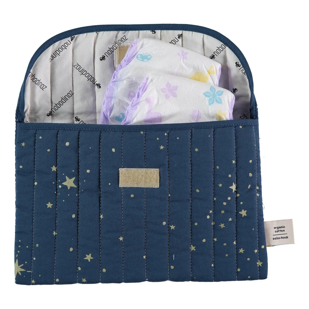 Brand new π₯° Budget 𧨠Bagatelle Secrets Organic Cotton Pouch Midnight blue Nobodinoz Design Baby π π - Image 3