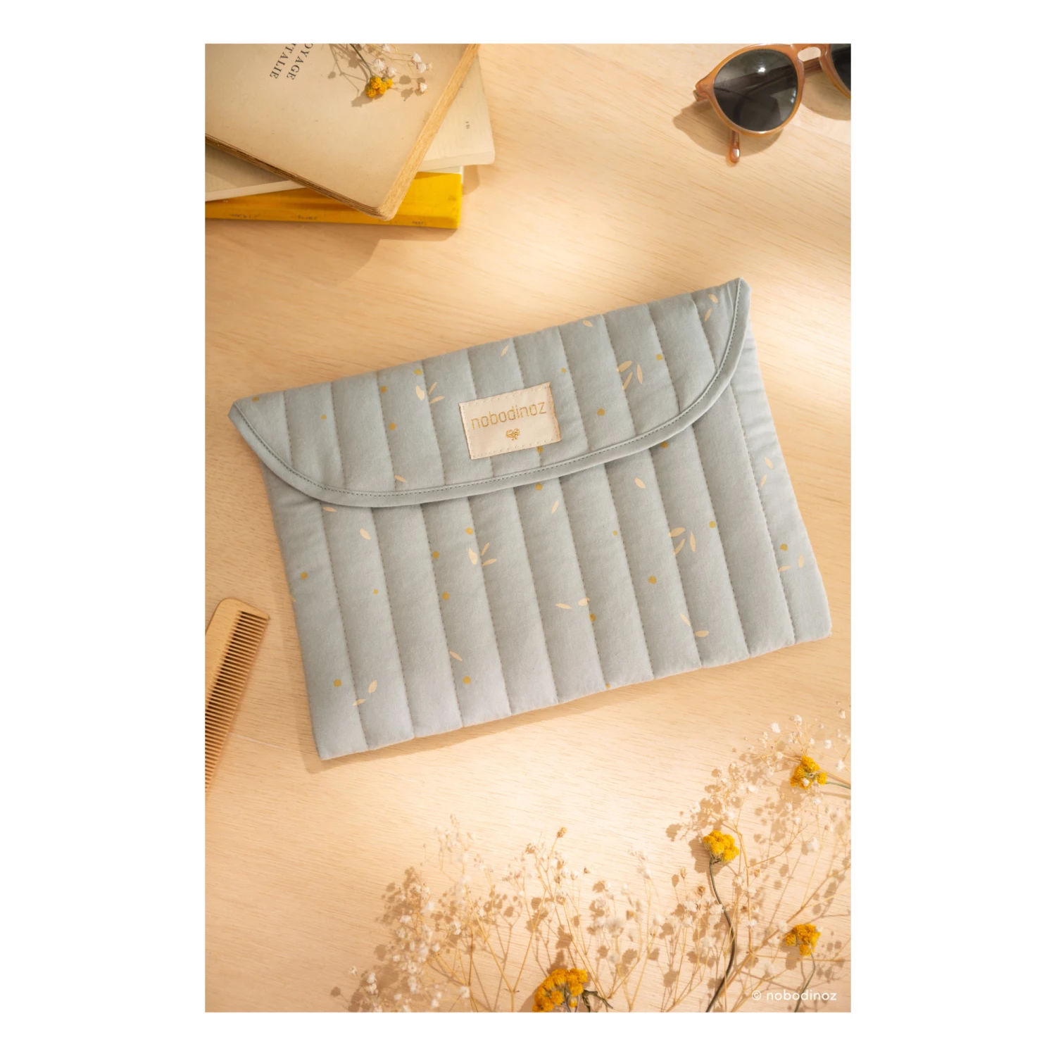 Wholesale π― Buy π― Bagatelle Willow Organic Cotton Pouch Pale blue Nobodinoz Design Baby π π - Image 3