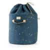 Promo 🔥 Top 10 🎁 Bamboo Stella Cotton Storage Bag Midnight blue Nobodinoz Design Children ⌛ 👏