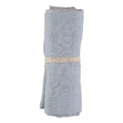 Best Sale 🎁 Coupon 🧨 Butterfly Double Cotton Gauze Swaddle 100x120cm Light blue Nobodinoz Design Baby 😀 ✔️