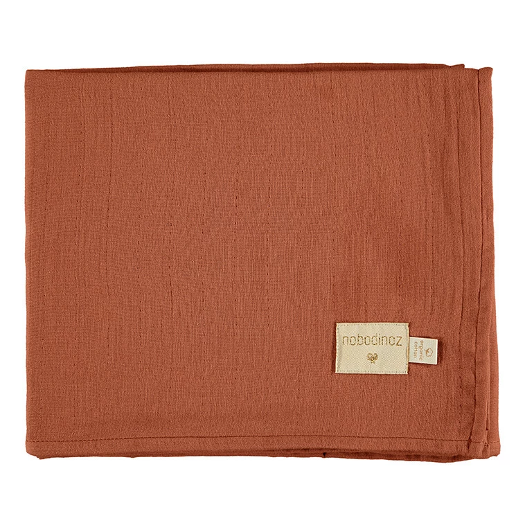 Best deal π New π Butterfly Swaddles in Organic Cotton Muslin - Set of 2 Brown Nobodinoz Design Baby β€οΈ π - Image 5