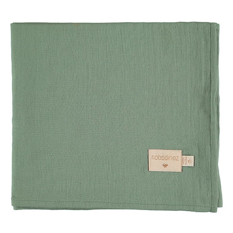 Hot Sale π₯° Best deal π Butterfly Swaddles in Organic Cotton Muslin - Set of 2 Green Nobodinoz Design Baby π π₯° - Image 5