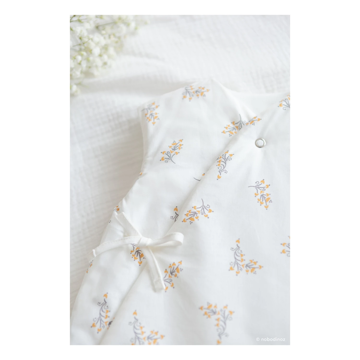 Outlet π Best Sale βοΈ Cloud Flore Organic Cotton Baby Sleeping Bag Cream Nobodinoz Design Baby π π - Image 8