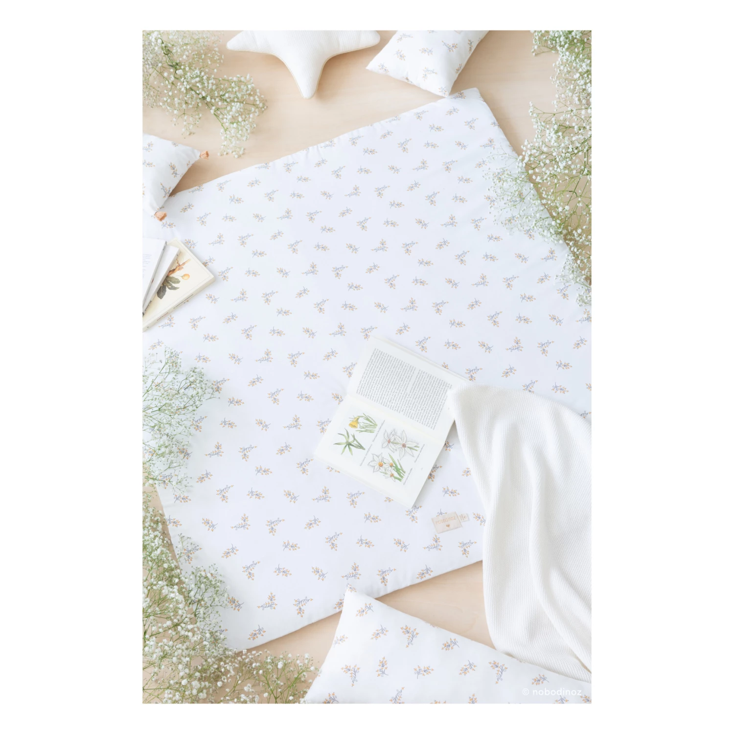 Outlet βοΈ Outlet β¨ Colorado Flore Organic Cotton Playmat Cream Nobodinoz Design Baby, Children π π₯° - Image 2