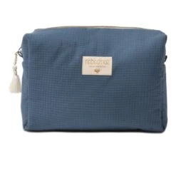Hot Sale 🎁 Deals 🔥 Diva Organic Cotton Toiletry Bag Midnight blue Nobodinoz Design Children 👏 ✔️