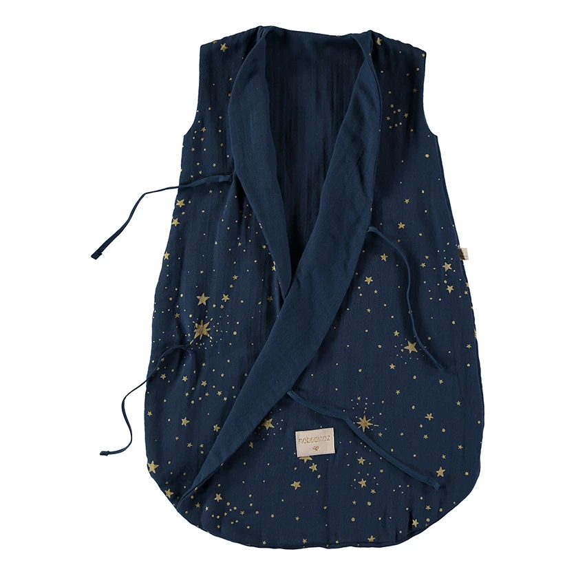 Best Sale π₯° Best Pirce π― Dreamy Organic Cotton Lightweight Baby Sleeping Bag Blue Nobodinoz Design Baby π π - Image 2