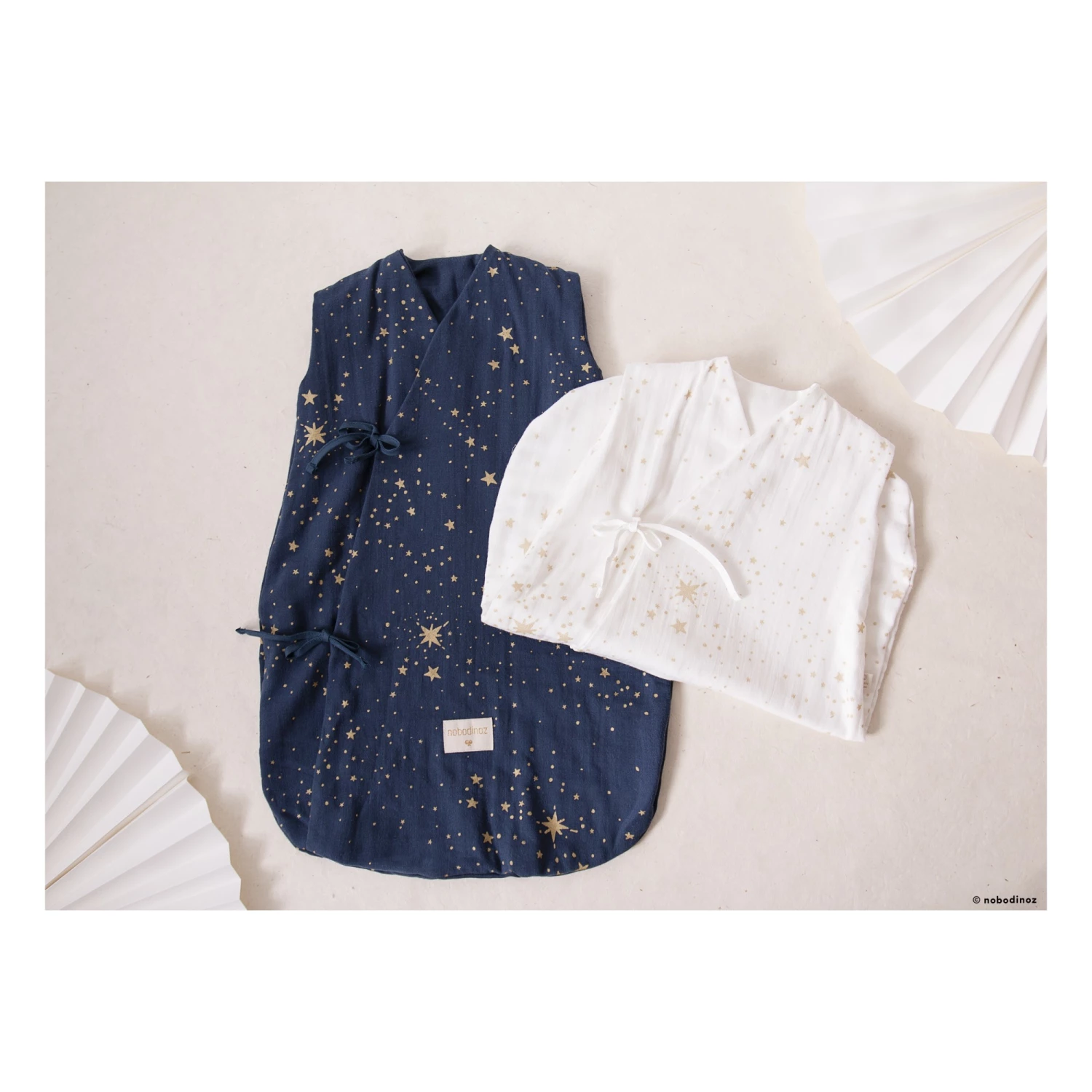 Cheap π₯° Coupon βοΈ Dreamy thin baby sleeping bag in organic cotton Nobodinoz Design Baby π π - Image 2