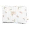 Hot Sale 👏 Buy ⌛ Flore Organic Cotton Travel Toiletry Bag Cream Nobodinoz Design Baby, Children 🔥 😍