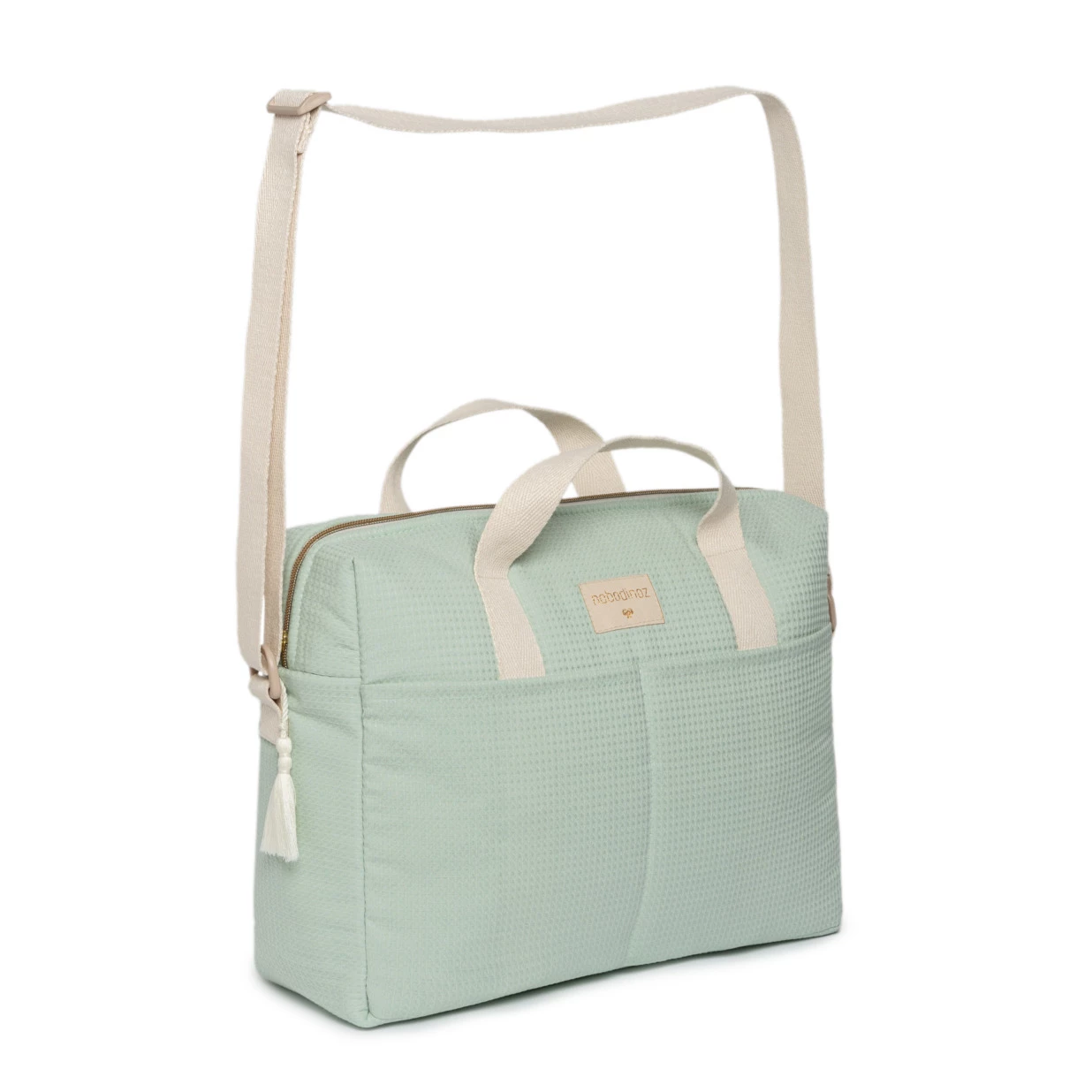 Cheapest π Best reviews of π€© Gala Organic Cotton Changing Bag Almond green Nobodinoz Design Baby π₯° π€© - Image 5