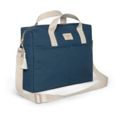 Best Sale 🔥 Brand new 😀 Gala Organic Cotton Changing Bag Midnight blue Nobodinoz Design Baby 🌟 🎁