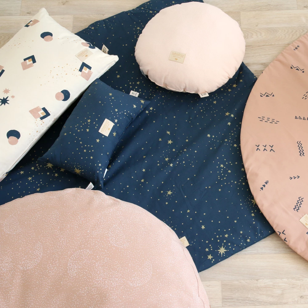 Flash Sale π Deals π Hardy Stella Organic Cotton Cushion 22x52cm Midnight blue Nobodinoz Design Children βοΈ π - Image 3
