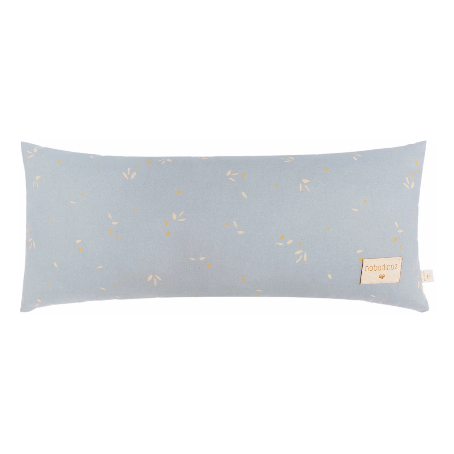 Cheapest π― Outlet π Hardy Willow Organic Cotton Cushion 22 x 52cm Pale blue Nobodinoz Design Baby π π