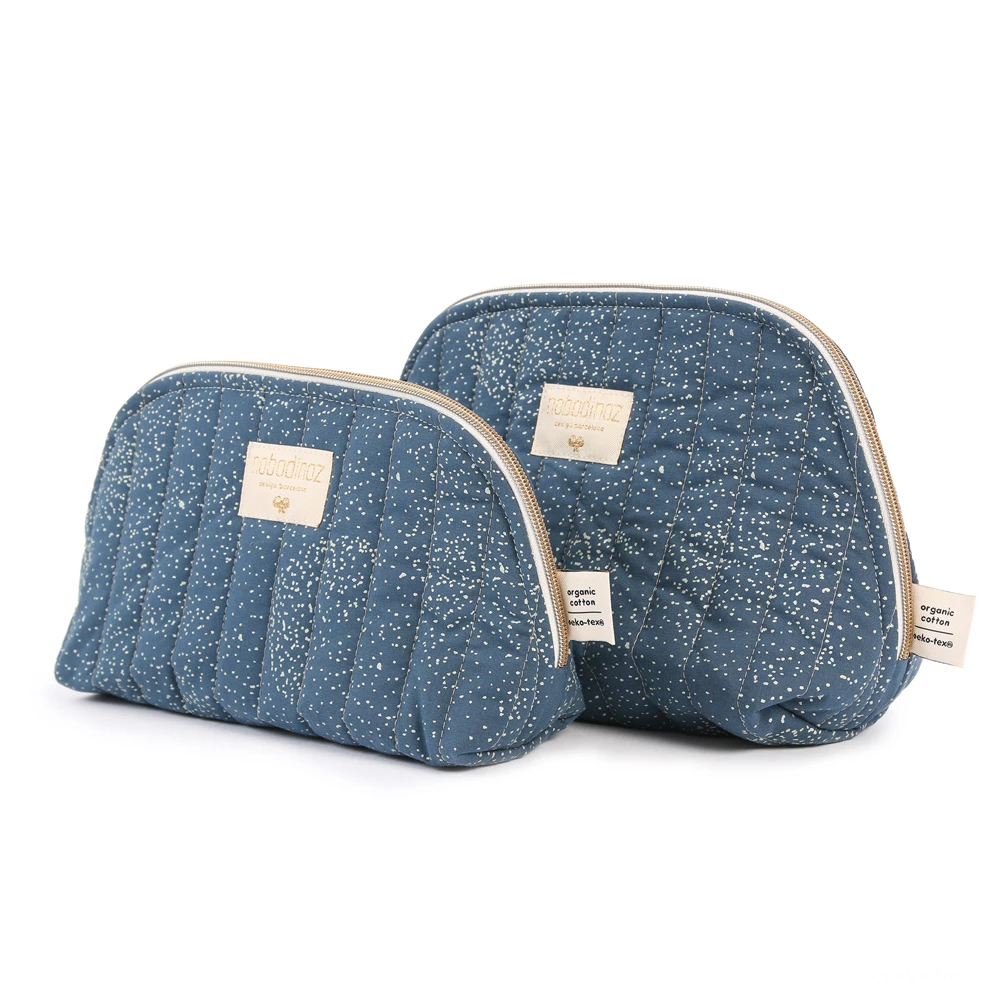 Coupon π― Flash Sale π Holiday Bubble Organic Cotton Toiletry Bag Midnight blue Nobodinoz Design Baby βοΈ π€© - Image 2