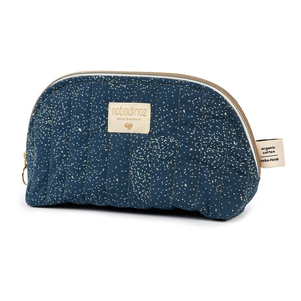 Coupon π― Flash Sale π Holiday Bubble Organic Cotton Toiletry Bag Midnight blue Nobodinoz Design Baby βοΈ π€©