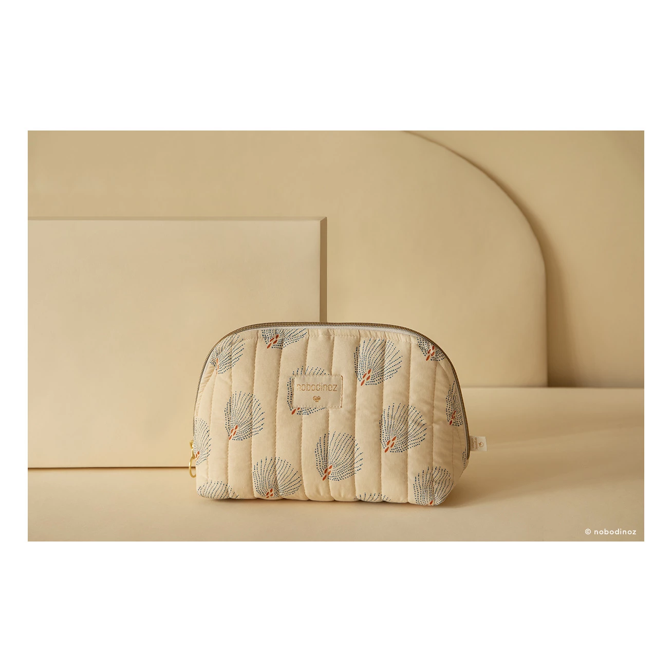Best deal β Deals π₯ Holiday Gatsby organic cotton toiletry bag Cream Nobodinoz Design Baby, Children π β - Image 2