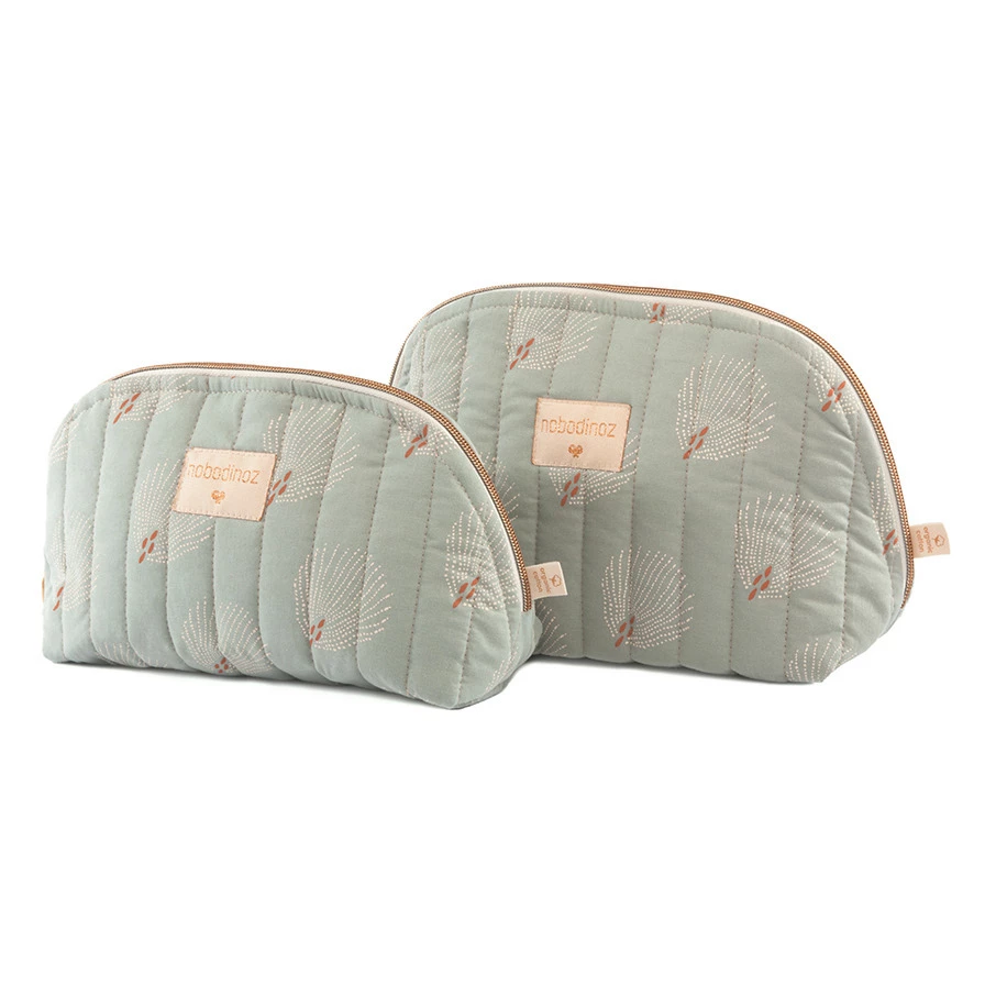 Outlet π Best Sale βοΈ Holiday Gatsby organic cotton toiletry bag Green water Nobodinoz Design Baby, Children π β¨ - Image 3