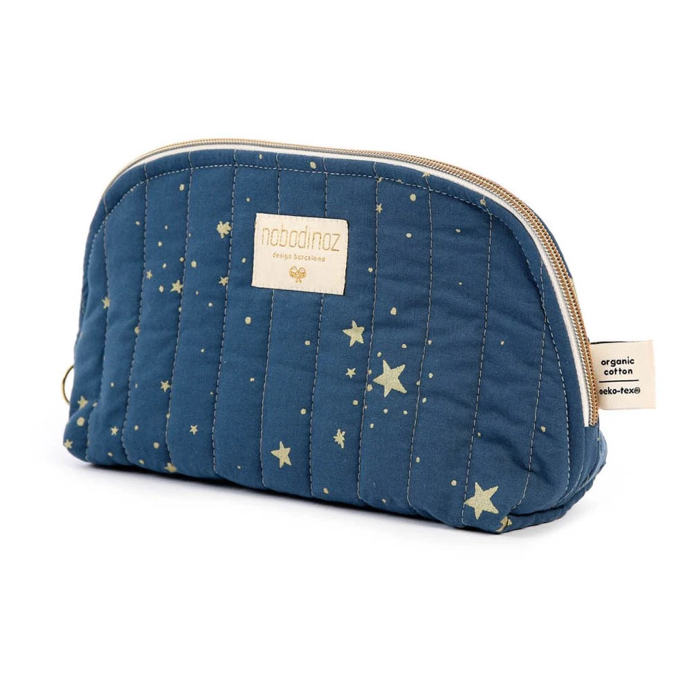 Cheap π Discount π― Holiday Stella Organic Cotton Toiletry Bag Midnight blue Nobodinoz Design Baby β π