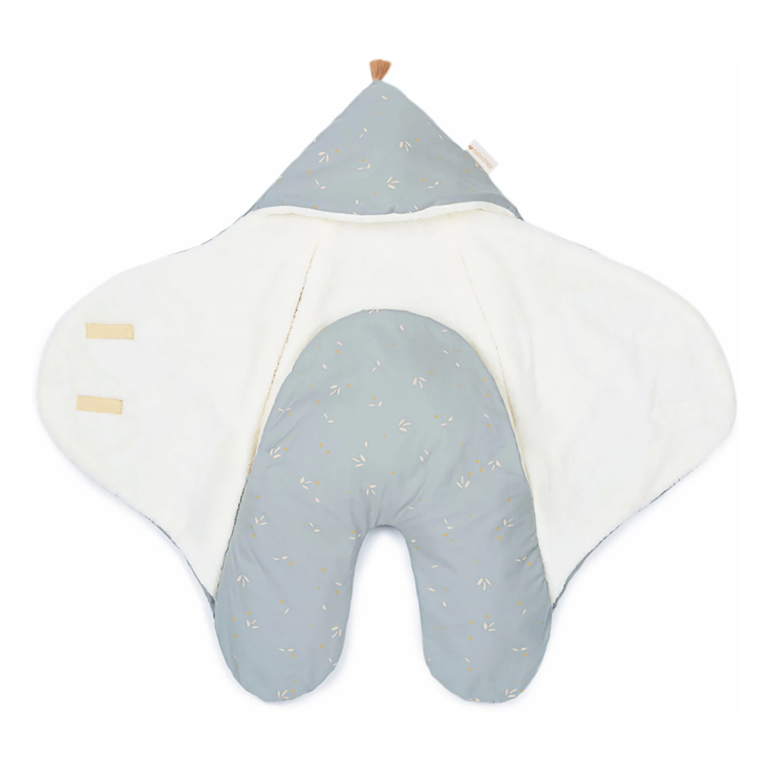 Wholesale π Wholesale π Kiss Me Organic Cotton, Polar Fleece-Lined Footmuff Pale blue Nobodinoz Design Baby π π€© - Image 4