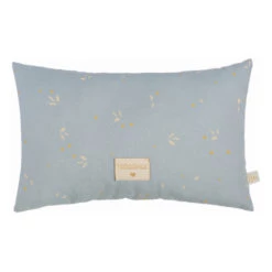 Brand new 🔥 Best reviews of 👍 Laurel Willow Organic Cotton Cushion 22 x 35cm Pale blue Nobodinoz Design Baby 😀 👍