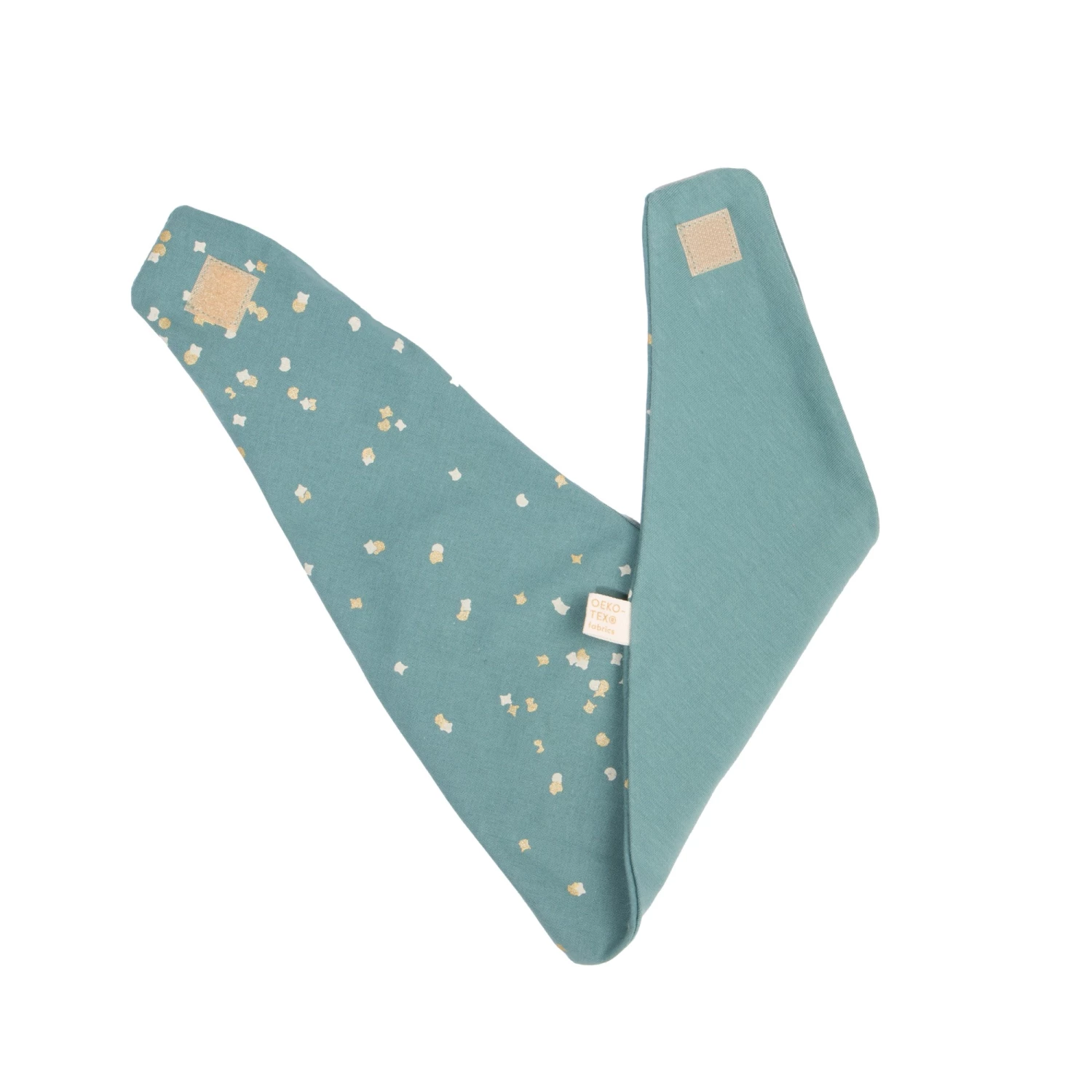 Deals π₯° New βοΈ Lucky Confetti Organic Cotton Bandana Bib Green Nobodinoz Design Baby β€οΈ π - Image 2