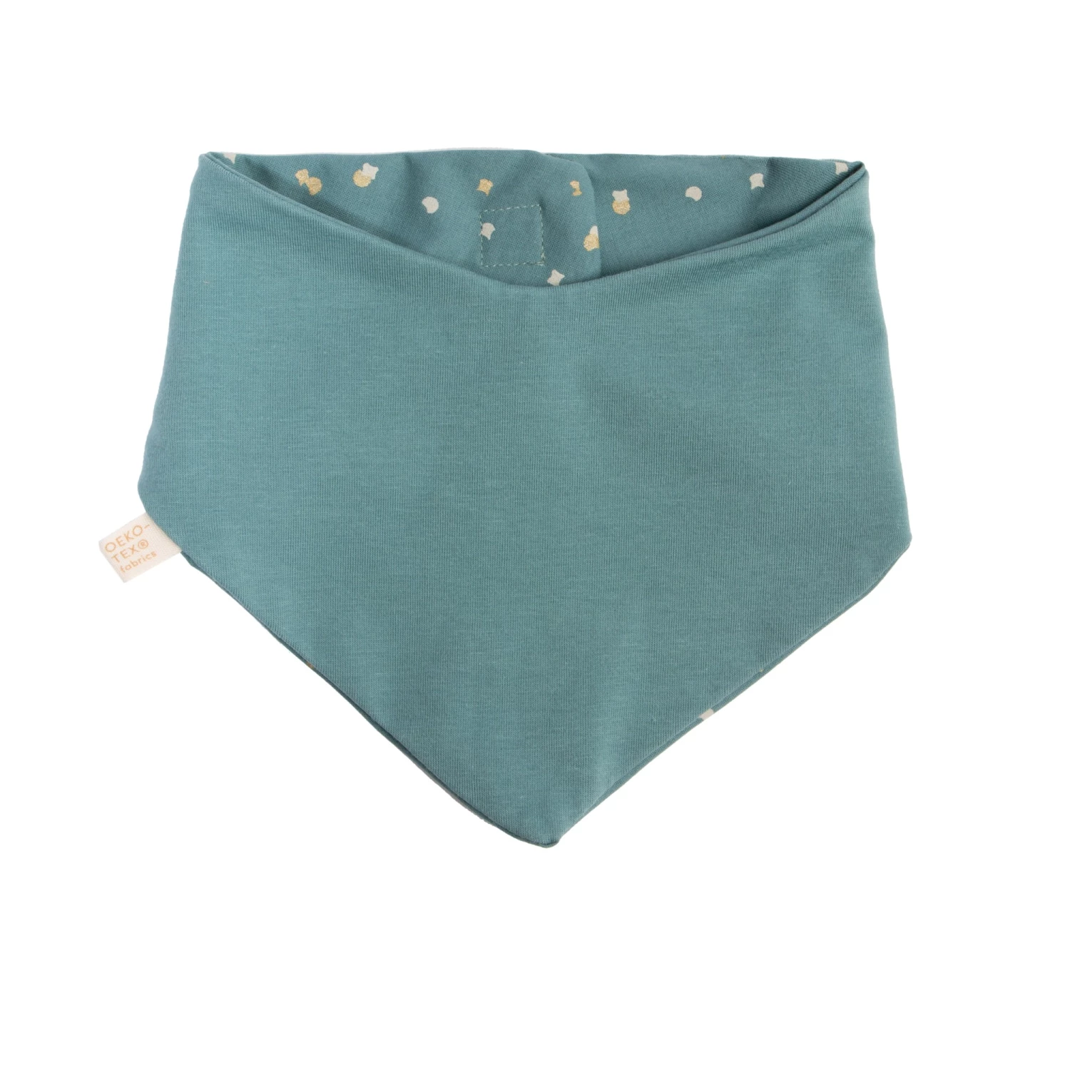 Deals π₯° New βοΈ Lucky Confetti Organic Cotton Bandana Bib Green Nobodinoz Design Baby β€οΈ π - Image 3