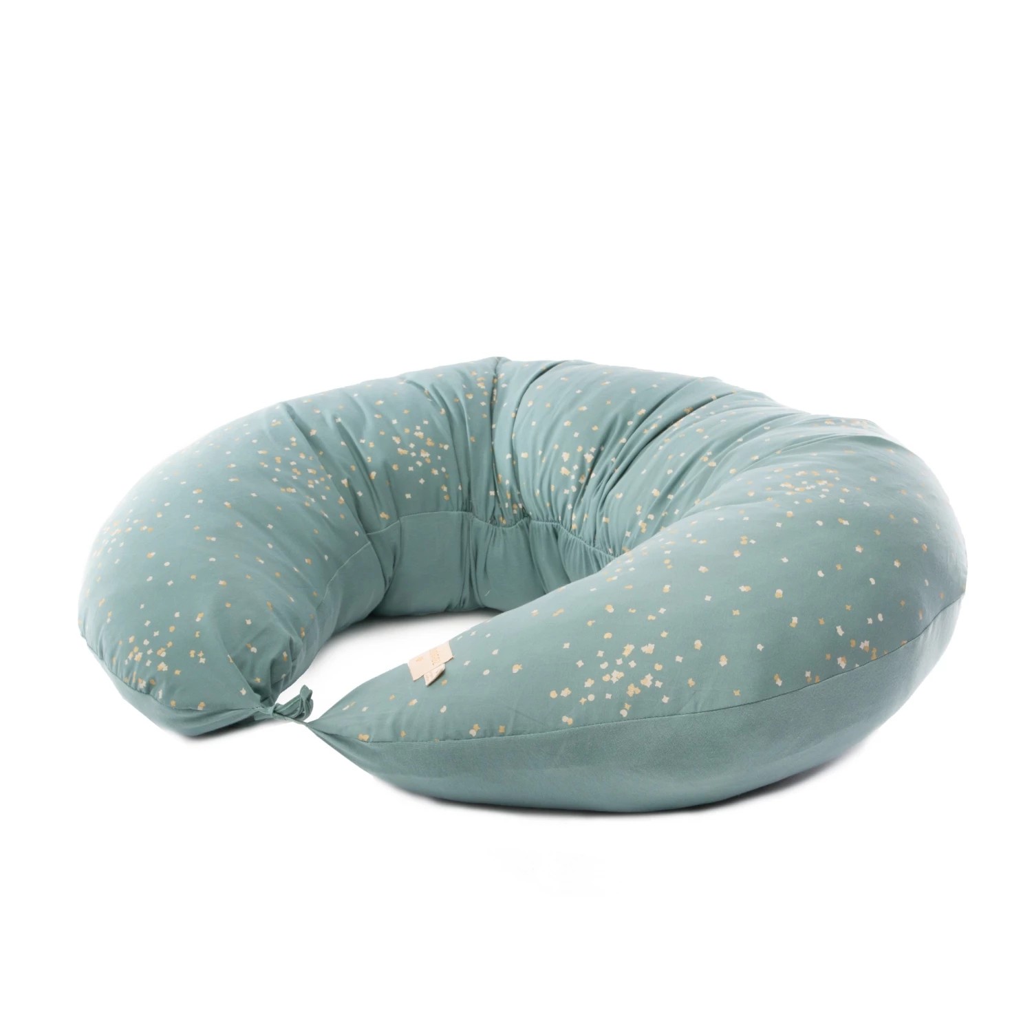 Best deal βοΈ Budget βοΈ Luna Confetti Organic Cotton Nursing Cushion Green Nobodinoz Design Baby, Children π π₯° - Image 2