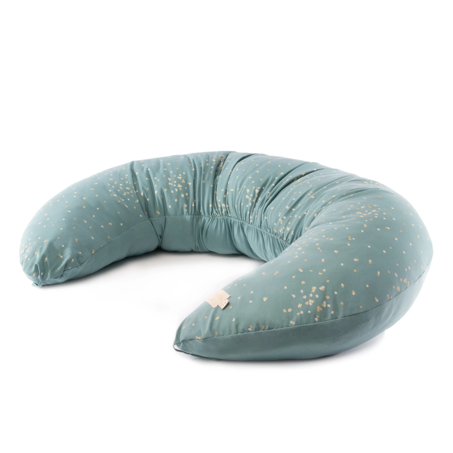 Best deal βοΈ Budget βοΈ Luna Confetti Organic Cotton Nursing Cushion Green Nobodinoz Design Baby, Children π π₯°