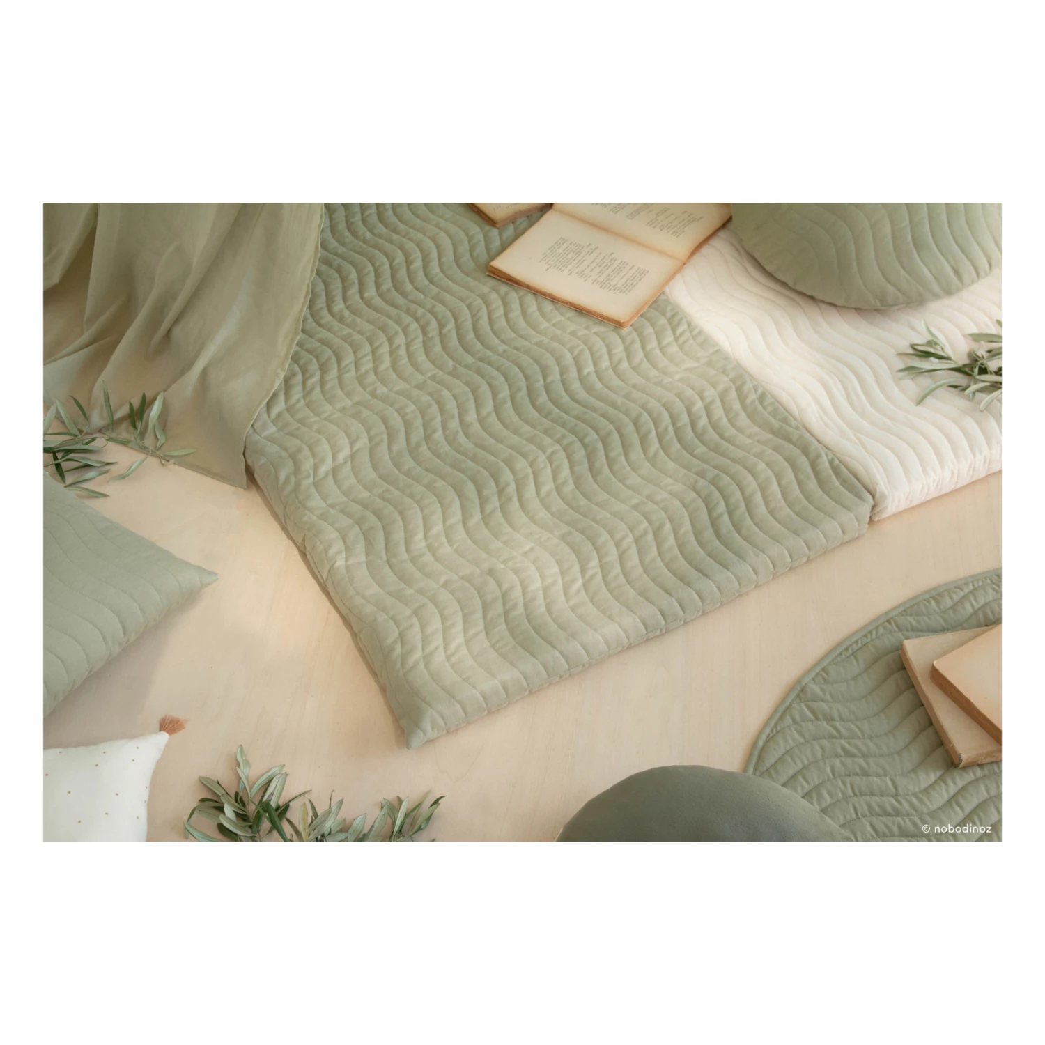 Best reviews of π Promo 𧨠Monaco Mat Willow Green Nobodinoz Design Children π π - Image 2