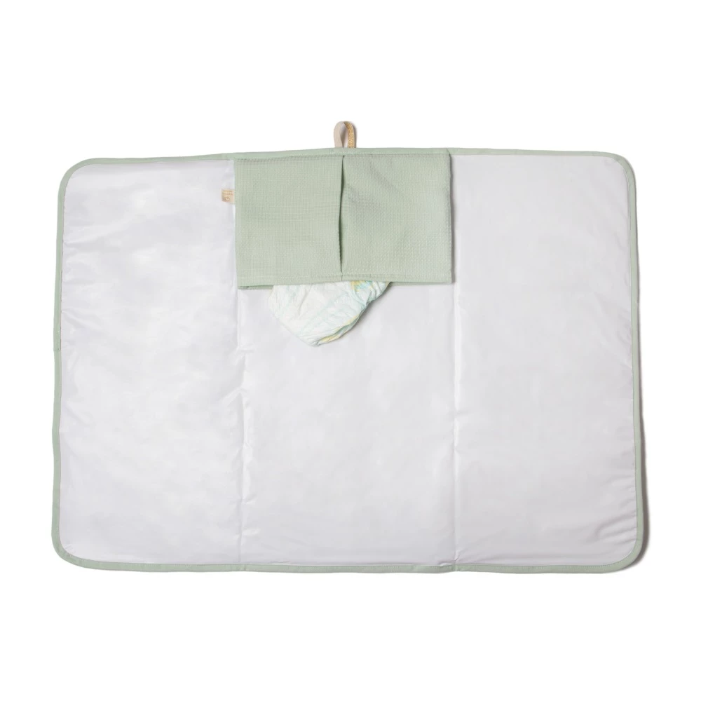 Brand new π― Best deal 𧨠Mozart Organic Cotton Travel Changing Mat 68x50 Aqua Nobodinoz Design Baby π π― - Image 2