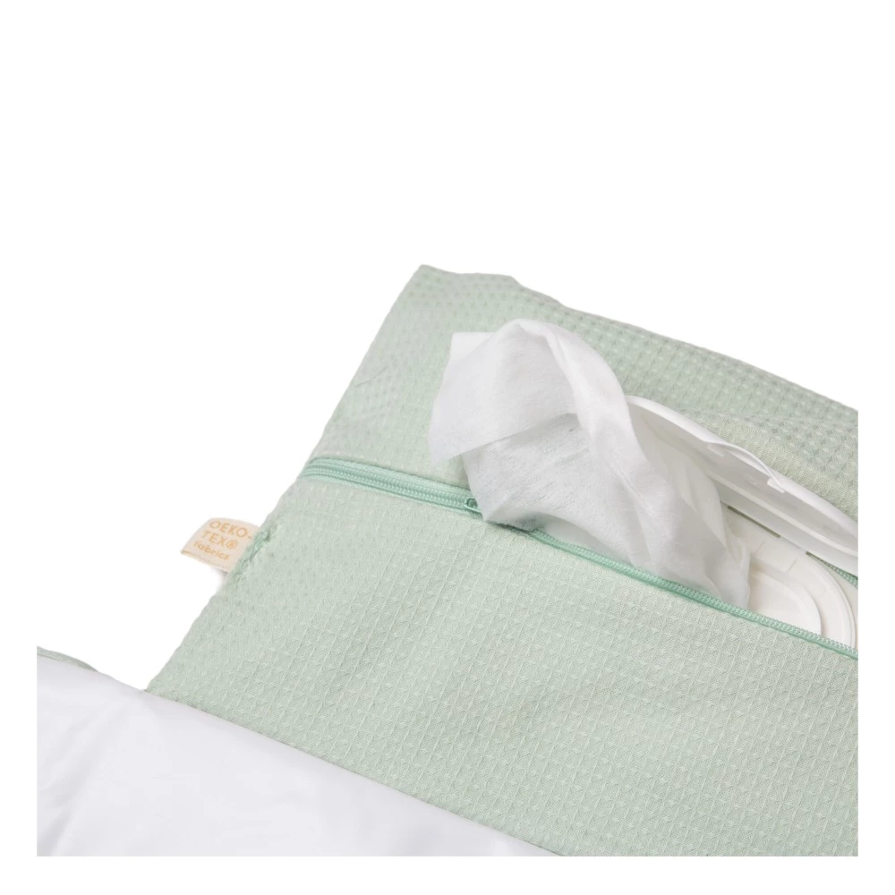 Brand new π― Best deal 𧨠Mozart Organic Cotton Travel Changing Mat 68x50 Aqua Nobodinoz Design Baby π π― - Image 3