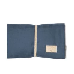 Best Pirce ⭐ Best Pirce 🧨 Mozart Organic Cotton Travel Changing Mat 68x50 Midnight blue Nobodinoz Design Baby 🎉 🎁