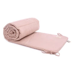 New π Promo π₯° Nest Organic Cotton Cot Bumper Pale pink Nobodinoz Design Baby π₯° β