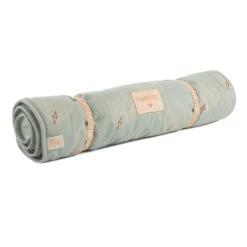 Cheap 🧨 New 👏 Nomad Gatsby Changing Mat in Organic Cotton Green water Nobodinoz Design Baby 👍 🥰