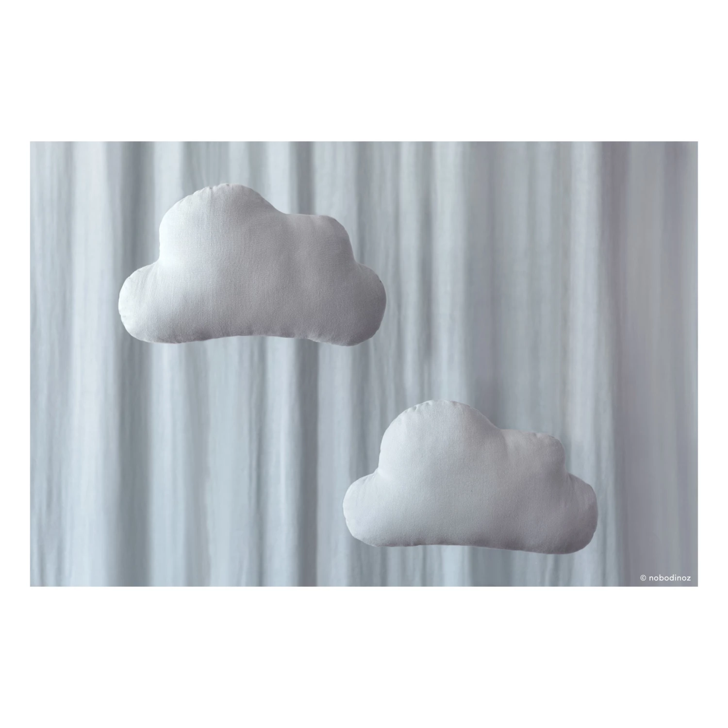 Best Sale π Promo π― Organic Cotton Cloud Cushion Blue Nobodinoz Design Baby, Children π π - Image 2