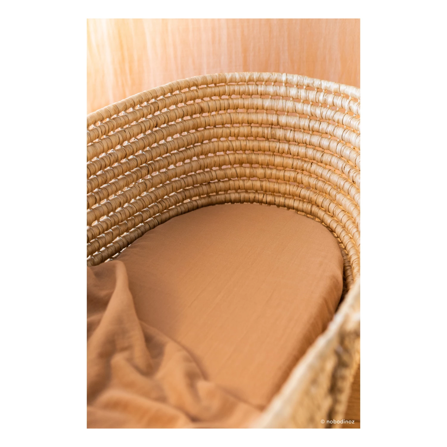 Coupon 𧨠Cheapest π Organic Cotton Fitted Sheet for Melody Moses Basket Nude Nobodinoz Design Baby β π₯° - Image 2