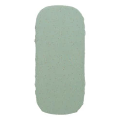 Brand new π Budget 𧨠Organic Cotton Fitted Sheet for Melody Moses Basket Pale green Nobodinoz Design Baby π π