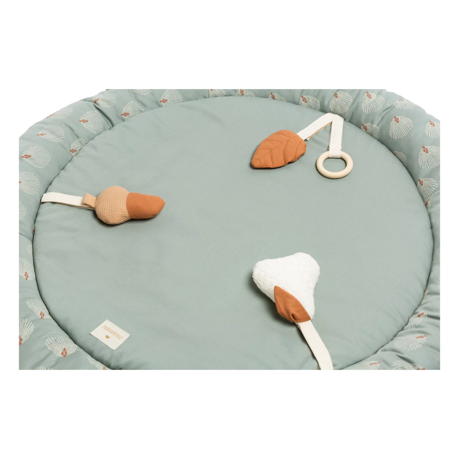 Buy π Best deal β Organic Cotton Growing Green Early Learning Play Mat D100cm Green Nobodinoz Design Baby β π - Image 6