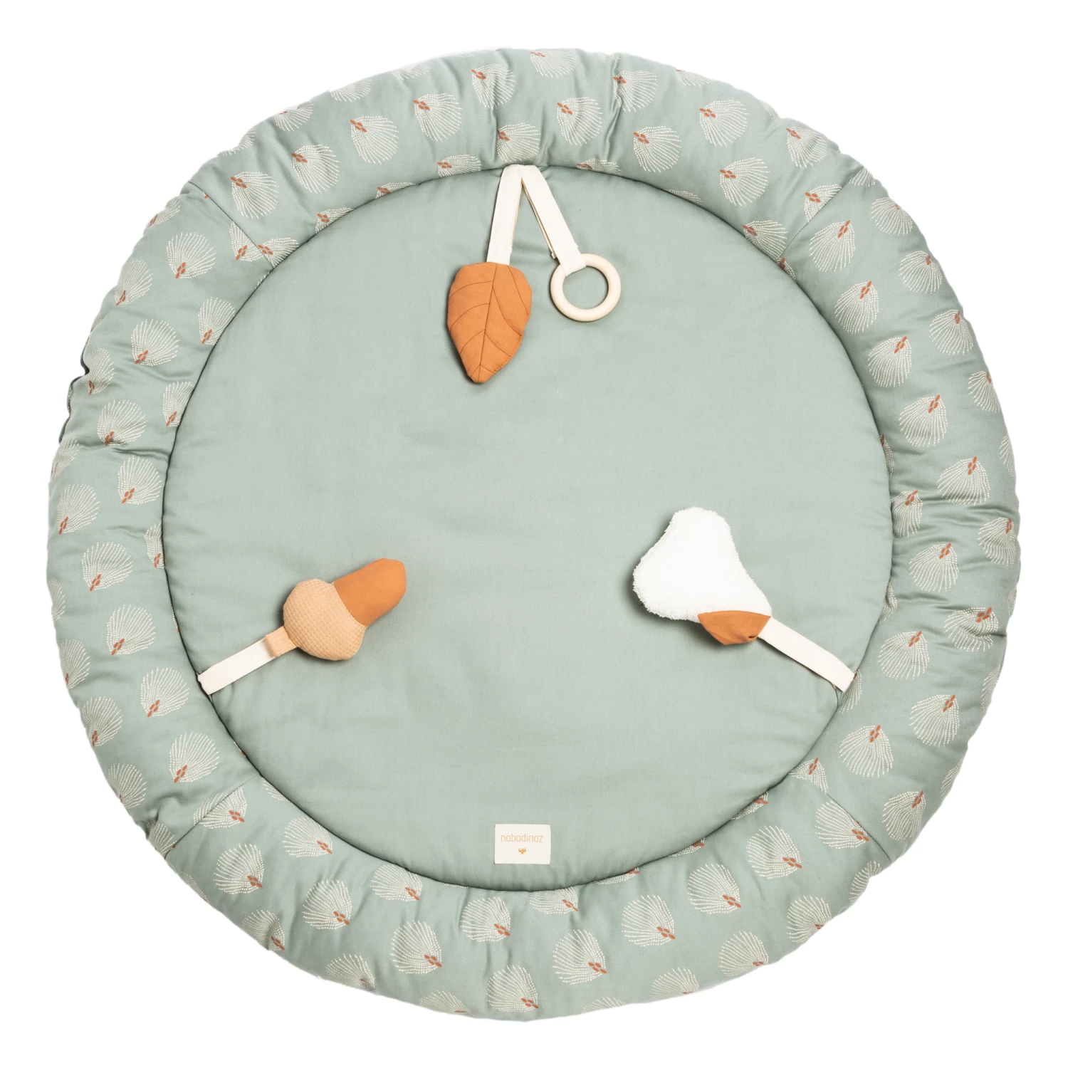 Buy π Best deal β Organic Cotton Growing Green Early Learning Play Mat D100cm Green Nobodinoz Design Baby β π