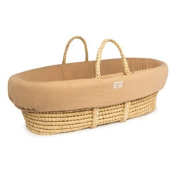 Best Pirce ❤️ Cheapest 💯 Organic Cotton Padded Sheet for Moses Basket Nude Nobodinoz Design Baby 🛒 🎁