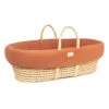 Discount 🔥 Hot Sale 🥰 Organic Cotton Padded Sheet for Moses Basket Terracotta Nobodinoz Design Baby 🔥 👏